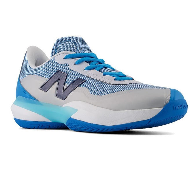 New Balance 996v7 Junior Tennis Shoe - White/Blue