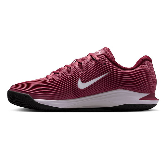 Nike Zoom Vapor 12 Womens Clay Tennis Shoe - Pink Smoke/White/Vast Grey Black/Team Red