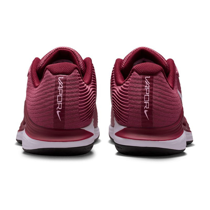 Nike Zoom Vapor 12 Womens Clay Tennis Shoe - Pink Smoke/White/Vast Grey Black/Team Red