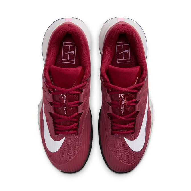 Nike Vapor Pro 3 Womens Clay Tennis Shoe - Pink Smoke/White/Vast Grey Black/Team Red