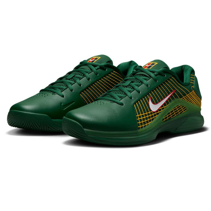 Nike Zoom Vapor 12 Hypersmash Mens Tennis Shoe - Gorge Green/White/University Red