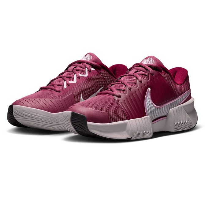 Nike GP Challenge Pro Womens Tennis Shoe - Pink Smoke/White/Vast Grey Black/Team Red
