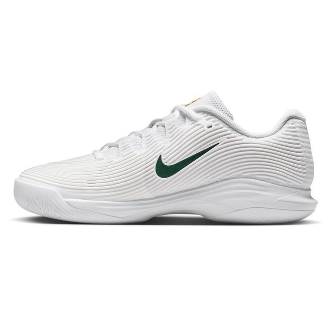 Nike Zoom Vapor 12 Premium Womens Tennis Shoe - White/Gorge Green/University Gold