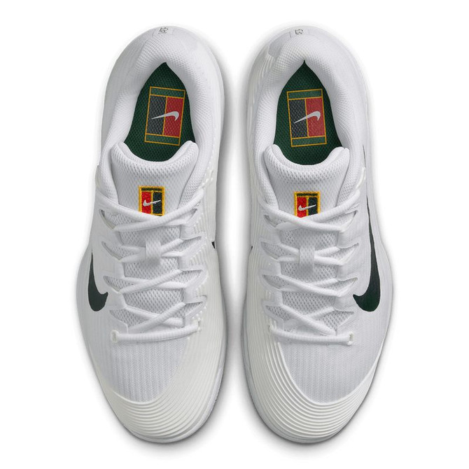 Nike Zoom Vapor 12 Premium Womens Tennis Shoe - White/Gorge Green/University Gold