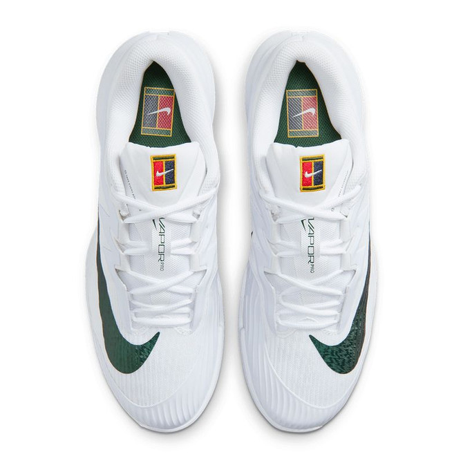 Nike Zoom Vapor Pro 3 Premium Mens Tennis Shoe - White/Gorge Green/University Gold