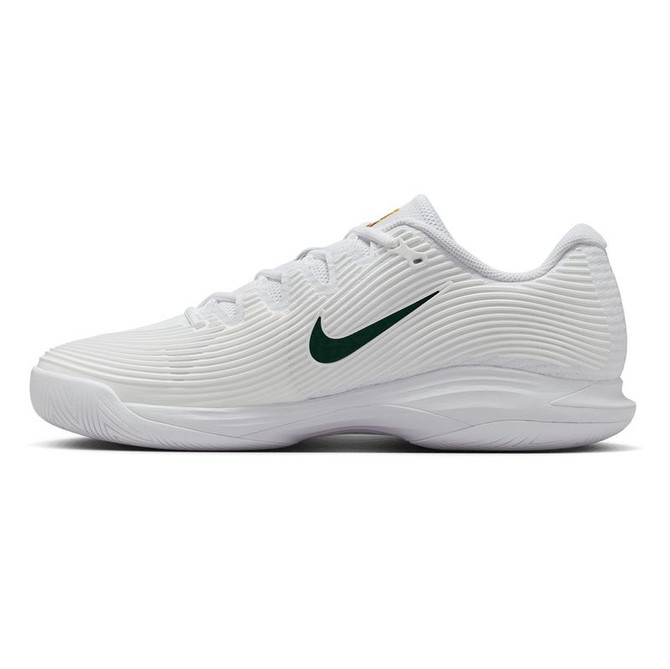 Nike Zoom Vapor 12 Premium Mens Tennis Shoe - White/Gorge Green/University Gold
