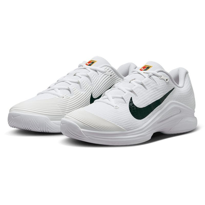 Nike Zoom Vapor 12 Premium Mens Tennis Shoe - White/Gorge Green/University Gold