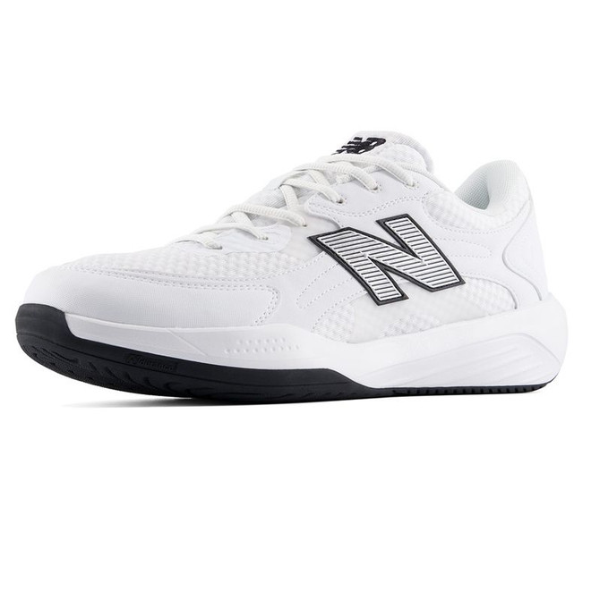 New Balance 696v7 (2E) Mens Tennis Shoe - White/Black