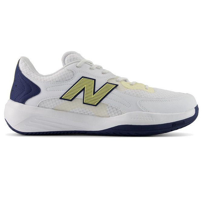 New Balance 696v7 (2E) Mens Tennis Shoe - White/Navy