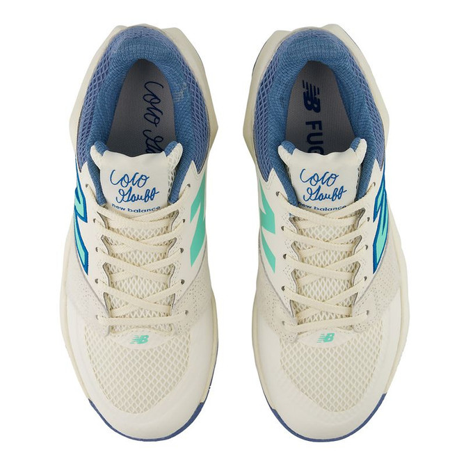 New Balance Coco Delray (B) Womens Tennis Shoe - Angora/Blue