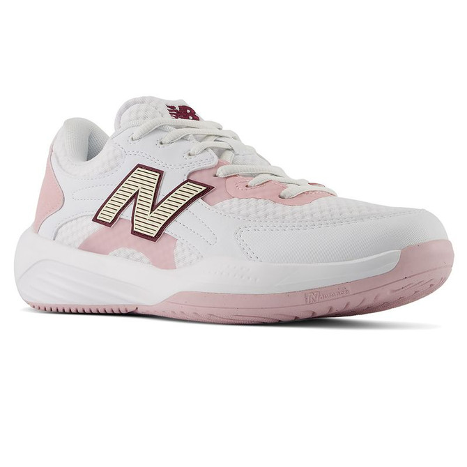 New Balance 696v7 Womens (D) Tennis Shoe - White/Pink