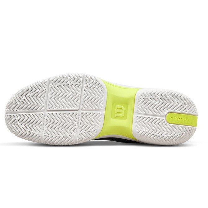 Wilson Rush Lite 5 Mens Tennis Shoe - Titanium/Snow White/Black