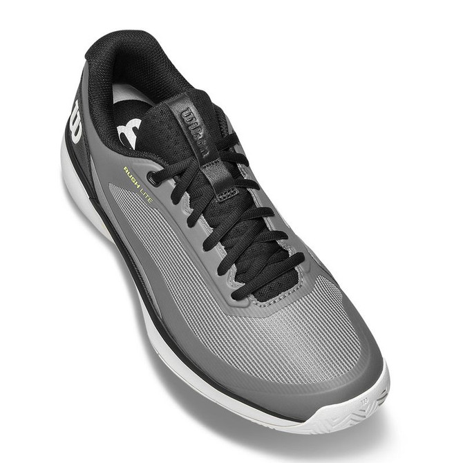 Wilson Rush Lite 5 Mens Tennis Shoe - Titanium/Snow White/Black