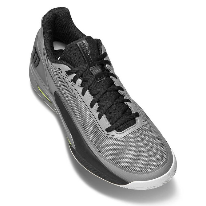 Wilson Rush Tour 5 Mens Tennis Shoe - Titanium/Black/Safety Yellow
