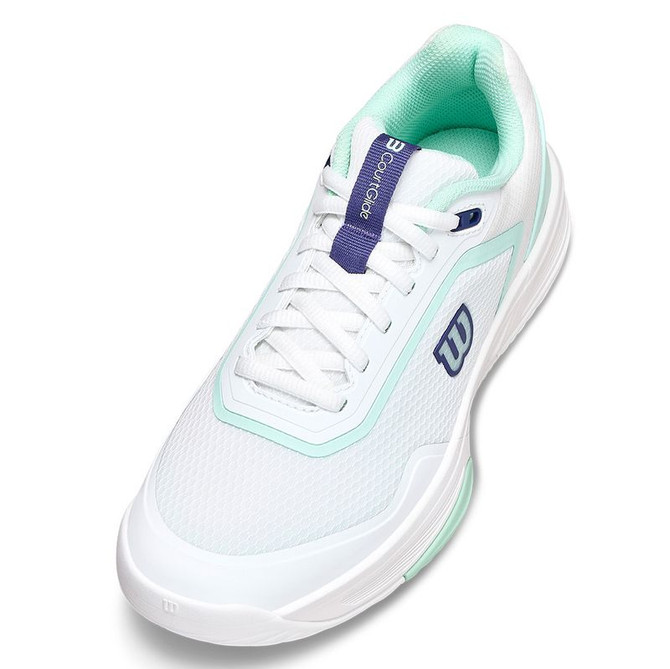 Wilson CourtGlide Womens Padel Shoe - White/Bay/Skipper Blue