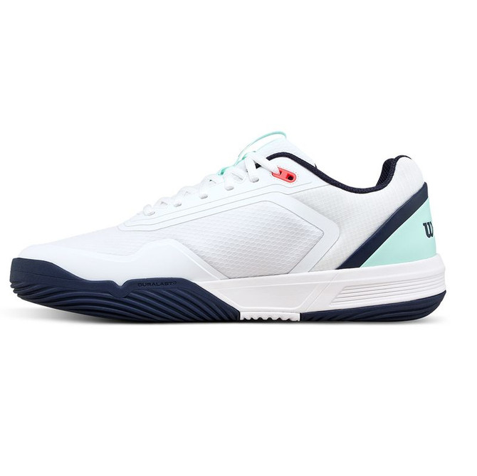Wilson CourtGlide Mens Padel Shoe - White/Bay/Fiery Coral