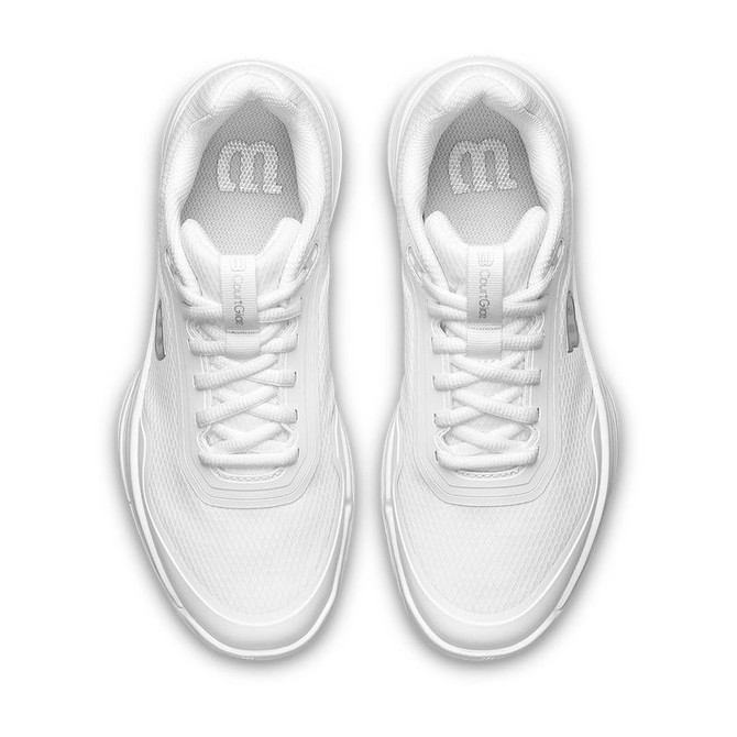 Wilson CourtGlide Womens Padel Shoe - White/White/Silver