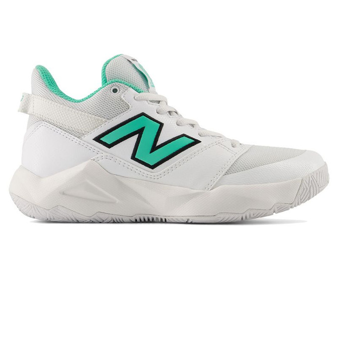 New Balance Coco CG2 Junior Tennis Shoe - White/Deep End