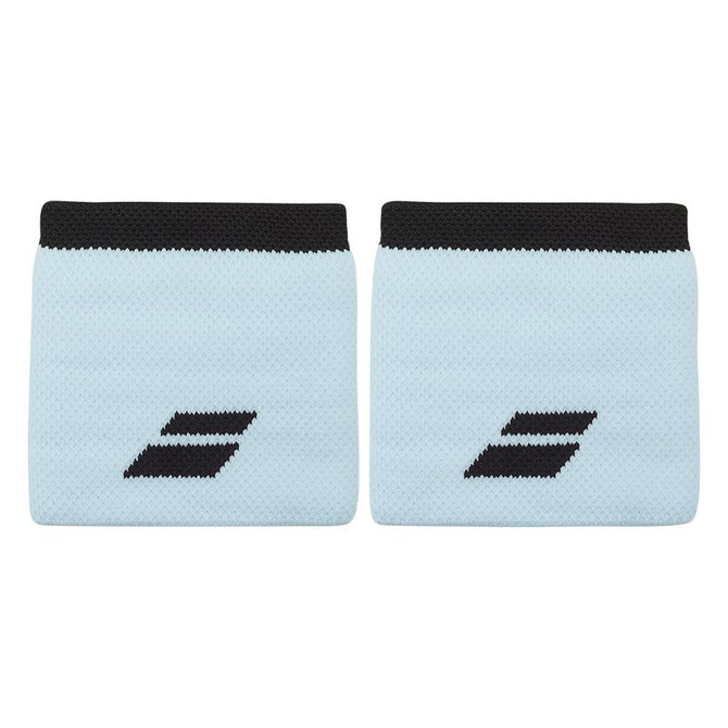 Babolat Logo Wristband - Light Blue/Black