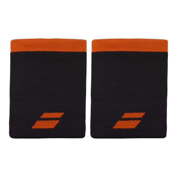 Babolat Logo Jumbo Wristband - Black/Black
