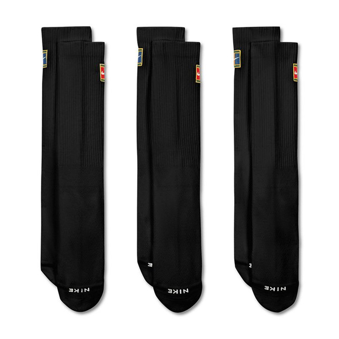 Nike Elevated Crew Sock - Black/Multi (3 Pack)