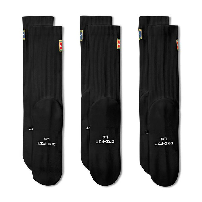 Nike Elevated Crew Sock - Black/Multi (3 Pack)