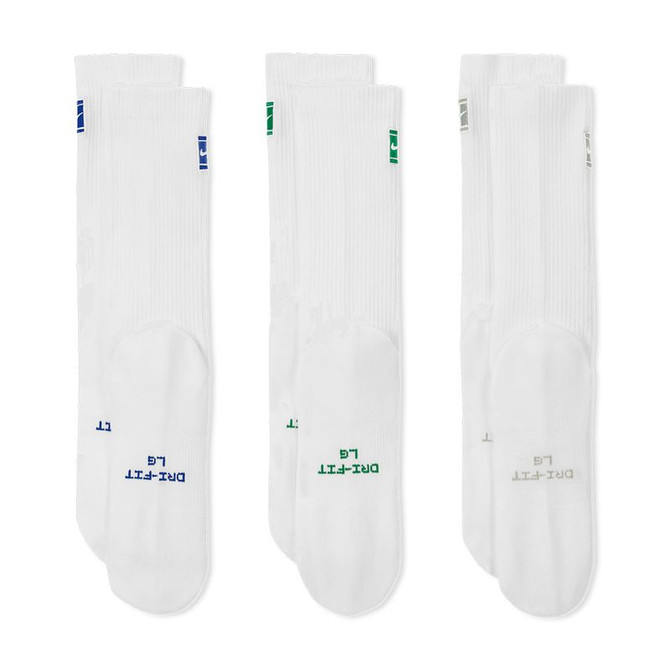 Nike Everyday Elevated Crew Sock - White/Multi