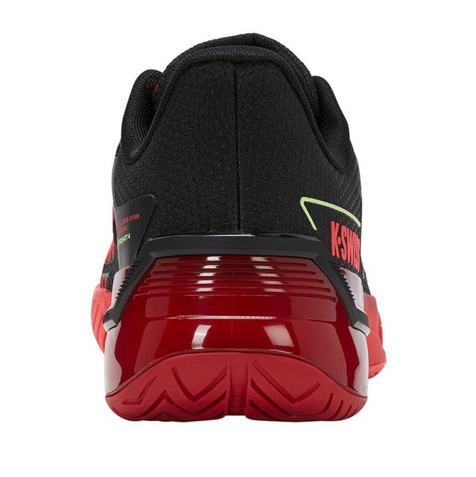 K Swiss Ultrashot 4 Mens Tennis Shoe - Black/Neon Lava/Chili Pepper