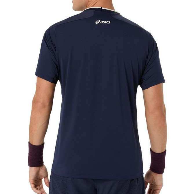 Asics Match Jacquard SS Crew - Midnight