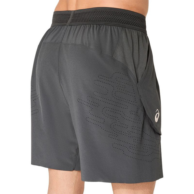 Asics Match Laser Cut 7 inch Short - Graphite Grey