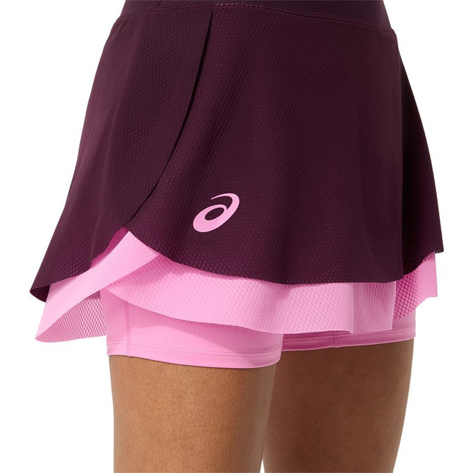 Asics Match Mesh Skirt - Dark Aubergine