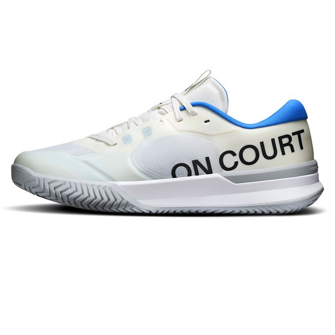 On The Roger Pro 3 Mens Clay Tennis Shoe - Ivory/Jay