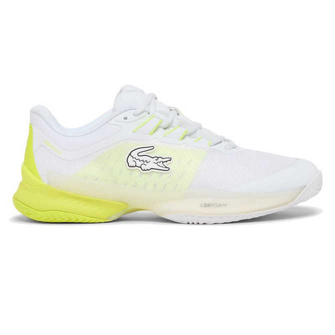 Lacoste AG-LT Ultra Mens Tennis Shoe - White/Yellow