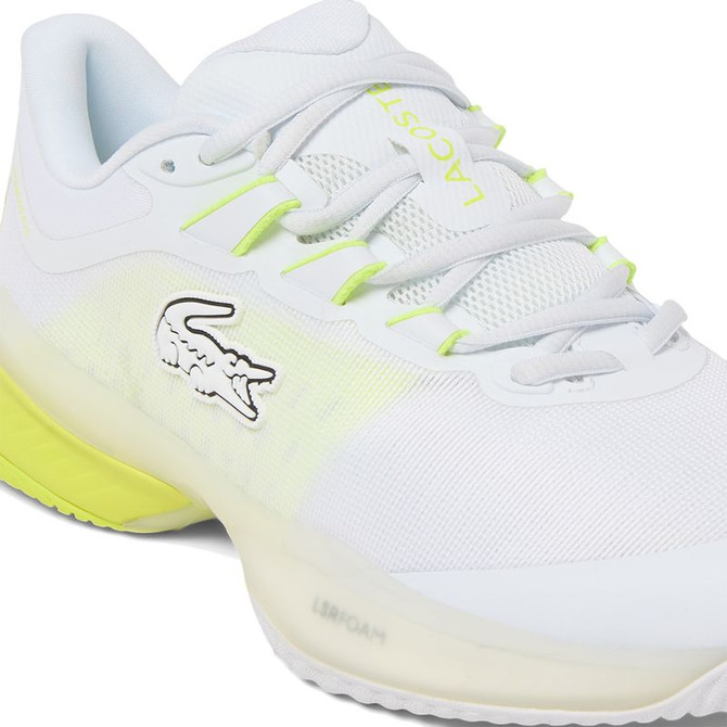 Lacoste AG-LT Ultra Mens Tennis Shoe - White/Yellow