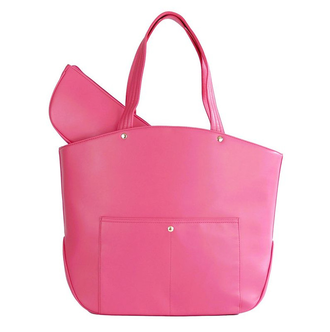 Court Couture Cassanova Chevron Tennis Tote - Peony