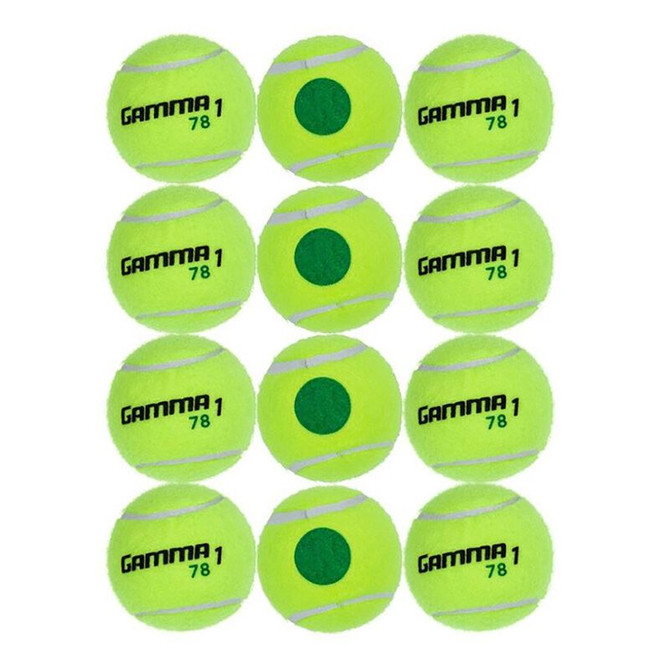 Gamma Green Dot 78 Tennis Ball (12 Pack)