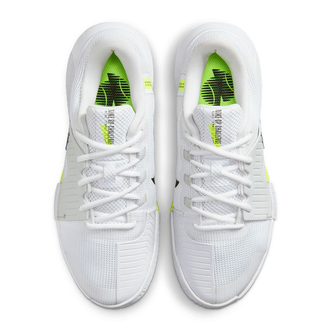 Nike Zoom GP Challenge 1.5 Womens Tennis Shoe - White/Black/Volt