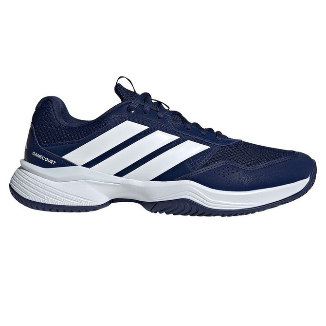 adidas Gamecourt 3 Mens Tennis Shoe - Dark Blue/White/Black