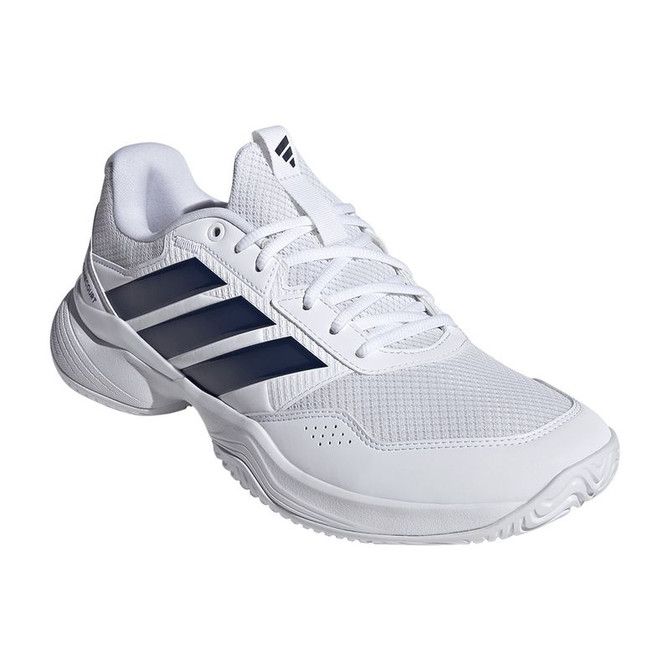adidas Gamecourt 3 Mens Tennis Shoe - White/Dark Blue/Core Black