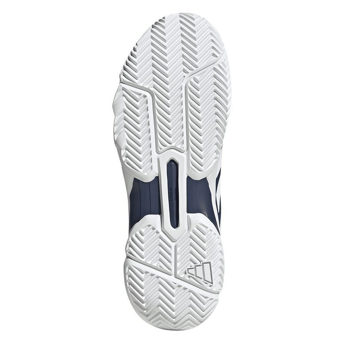 adidas Courtjam Control 3 Mens Tennis Shoe - Dark Blue/White/Dark Blue