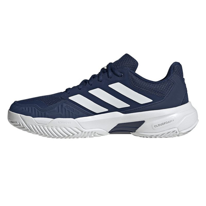 adidas Courtjam Control 3 Mens Tennis Shoe - Dark Blue/White/Dark Blue