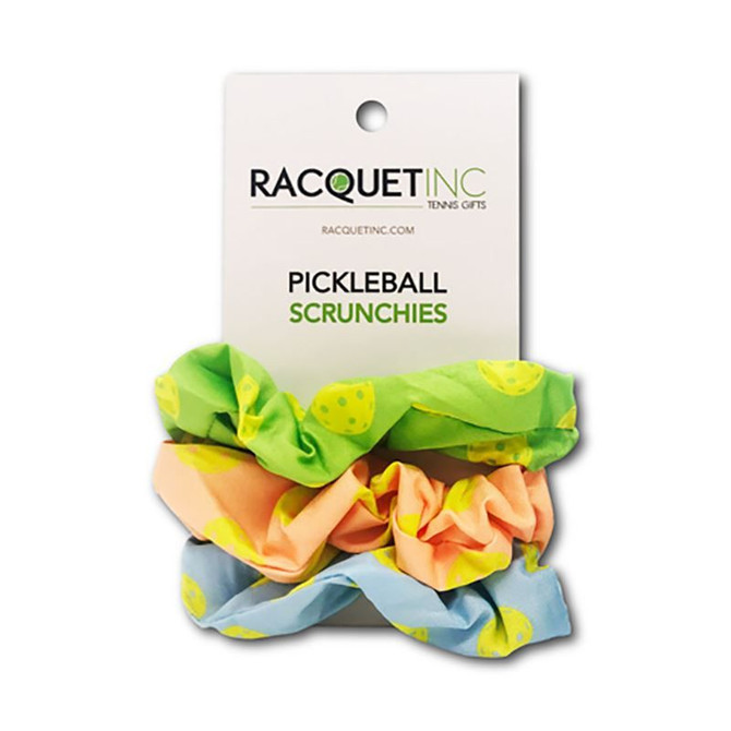 Racquet Inc Pickleball Scrunchies - Pink/Blue/Green