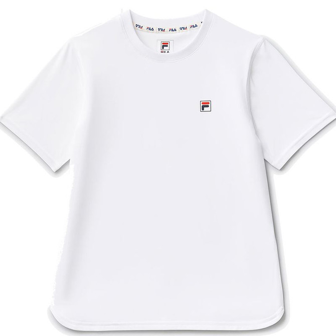 Fila Essentials Boys Short Sleeve Performance Crew - White