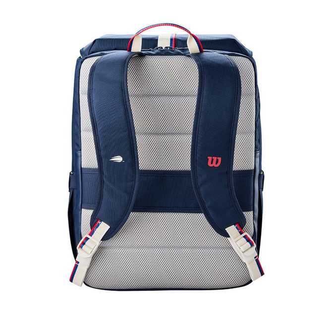 Wilson US Open Backpack Tennis Bag - White/Navy