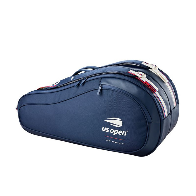Wilson US Open 6 Pack Tennis Bag - White/Navy