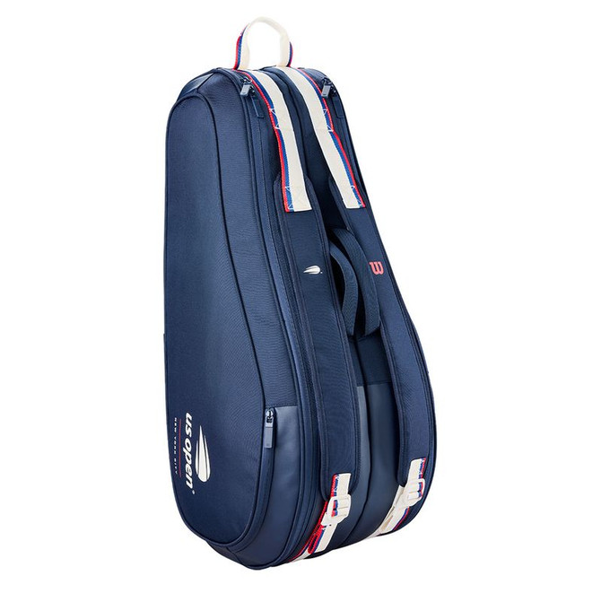 Wilson US Open 6 Pack Tennis Bag - White/Navy