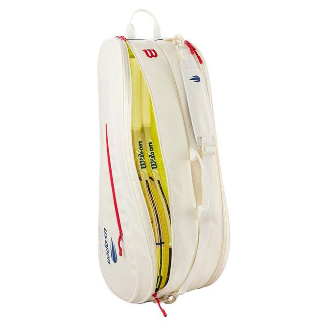 Wilson US Open Team 6 Pack Tennis Bag - White