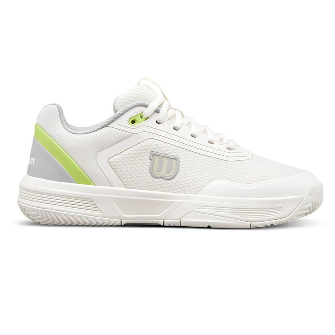 Wilson CourtGlide Womens Tennis Shoe - Snow White/Titanium/Safety Yellow