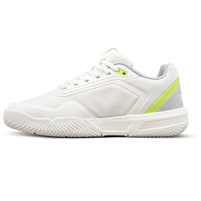 Wilson CourtGlide Womens Tennis Shoe - Snow White/Titanium/Safety Yellow