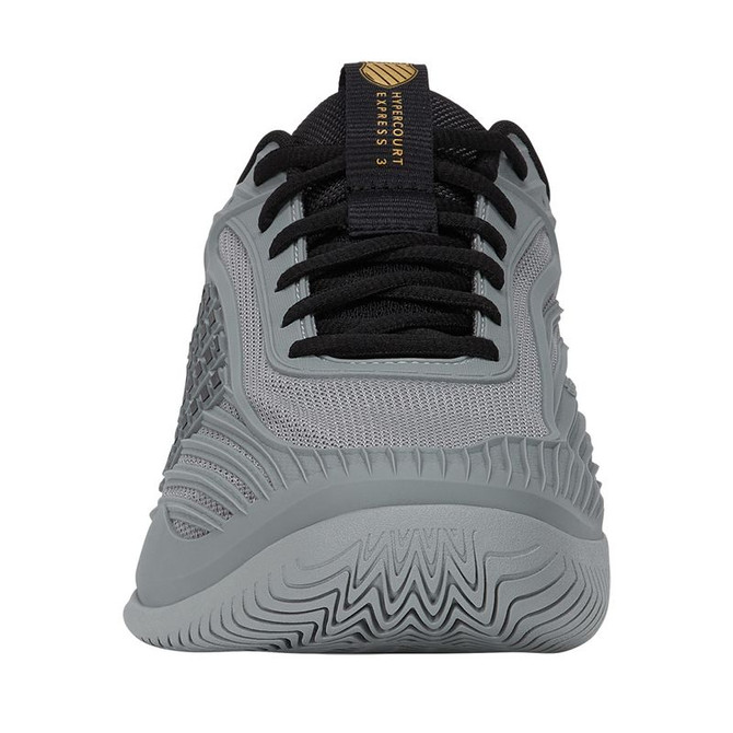 K Swiss Hypercourt Express 3 Mens Tennis Shoe - Ultimate Gray/Moonless Night/Gold